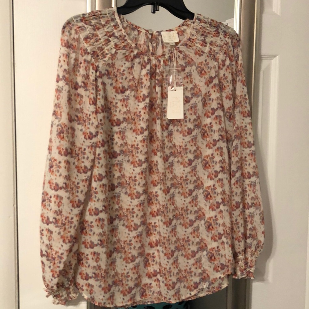 Violet + Claire sheer dressy top